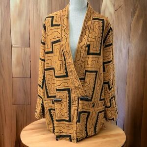 VINTAGE 
DESIGN RUST & BLACK PRINT
SHACKET SIZE SMALL 100% COTTON MADE IN INDIA